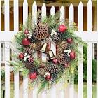 KI STORE wreath with mushroom decor 