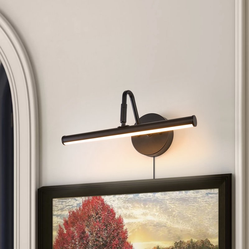 10W Dimmable LED Picture Light Fixture, Plug In/Hardwired,3CCT