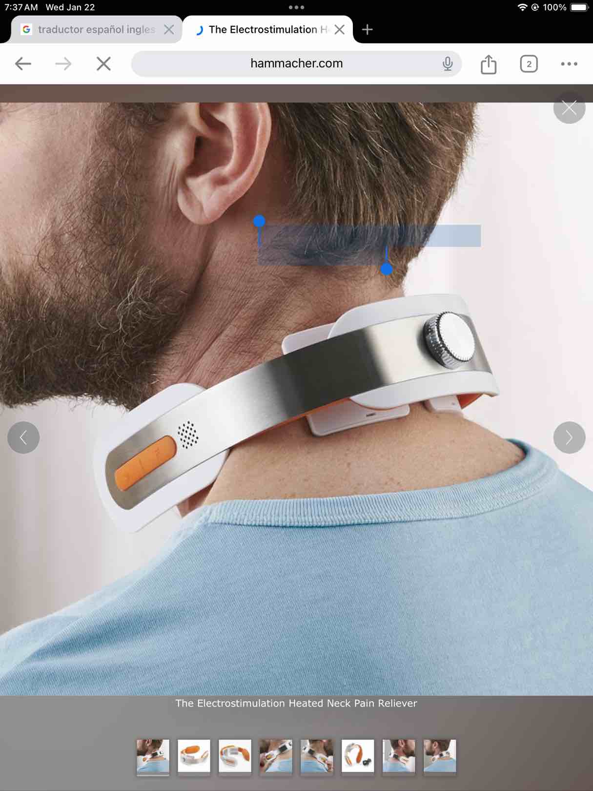 The Electrostimulation Heated Neck Pain Reliever