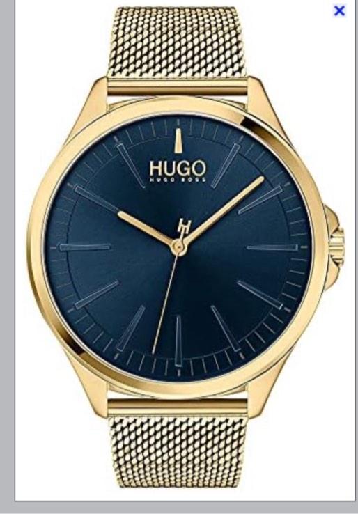 HUGO #Smash Men's Quartz Stainless Steel and Mesh Bracelet Casual ...
