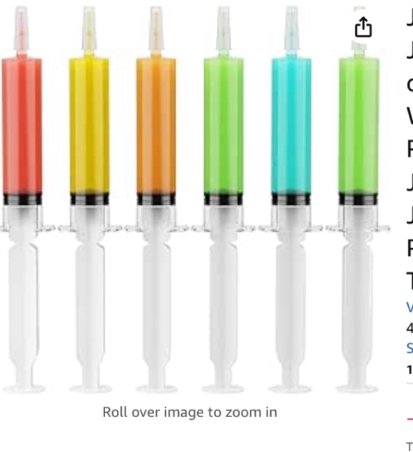 Jelly Shot Syringes with Cap for Halloween Party, 2 OZ Reusable Jelly Shot Syringes Plastic Tubes Syringe Shot Containers for Halloween Party Supplies (White Plunger,40 Pack)
