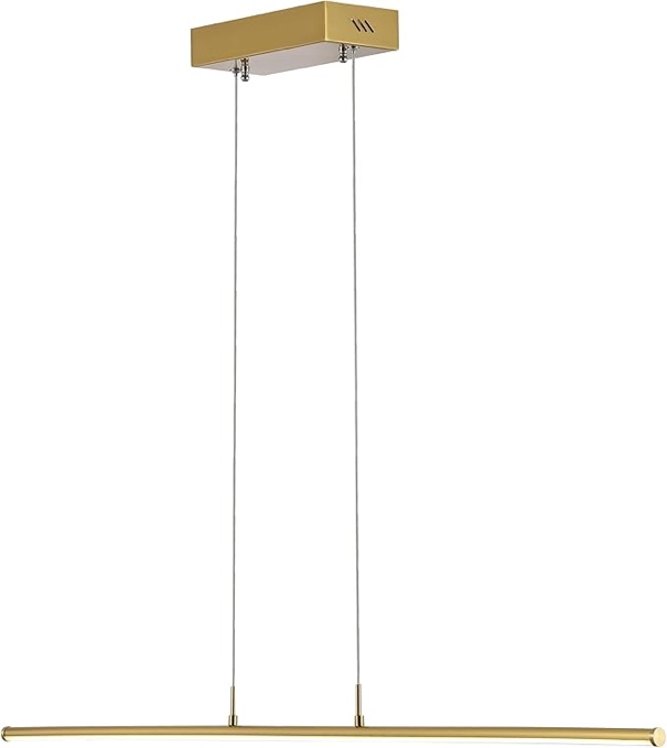 JONATHAN Y JYL7023C Conley 39.5" Adjustable Integrated LED Metal Linear Pendant, Brass Gold for Kitchen, Dining Room, Living Room