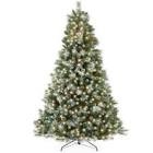incomplete 1/2 only 12ft Pre-lit Spruce Artificial Hinged Christmas Pine ...