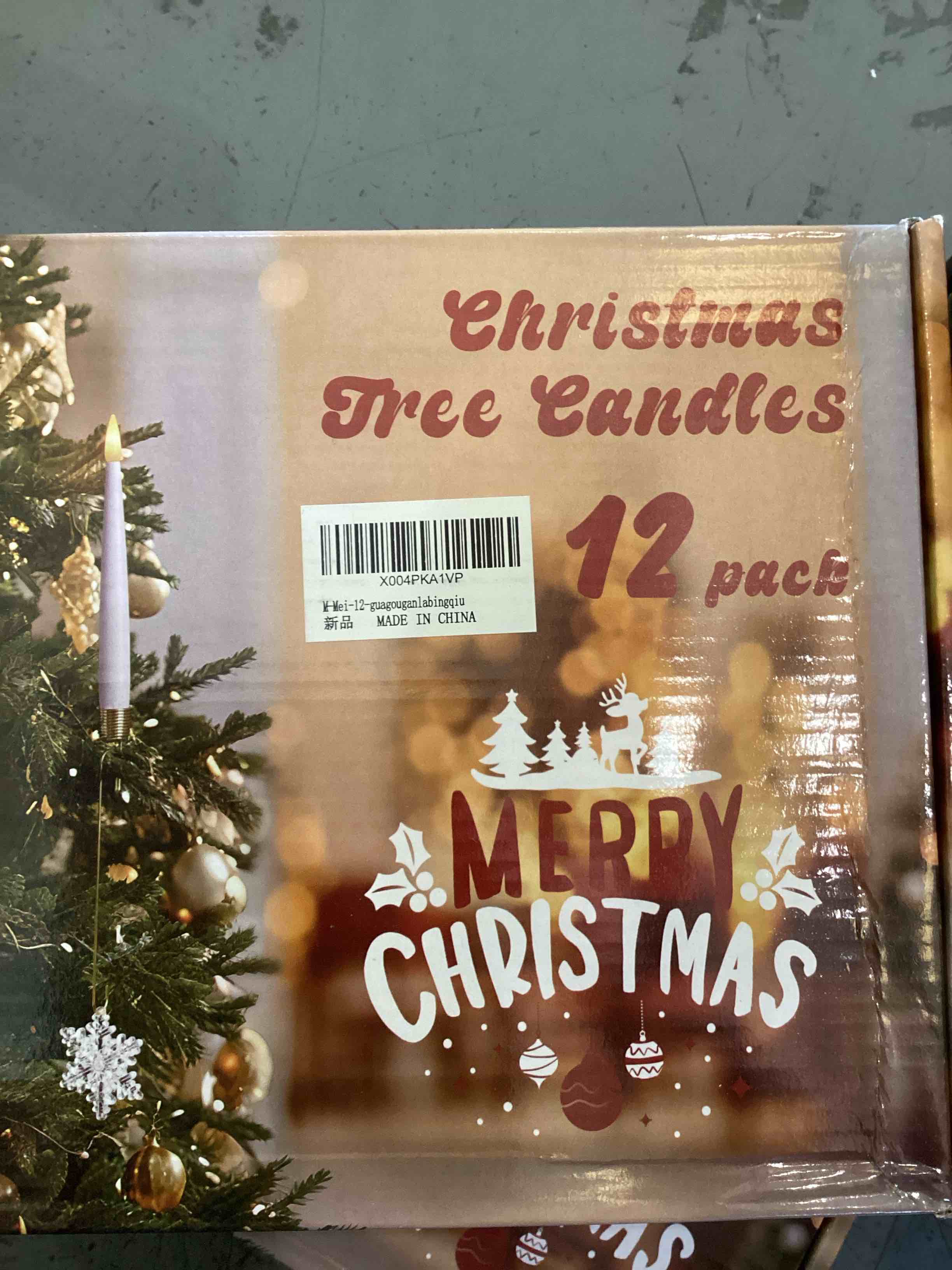 Christmas tree candles, 2 count - 3 packs