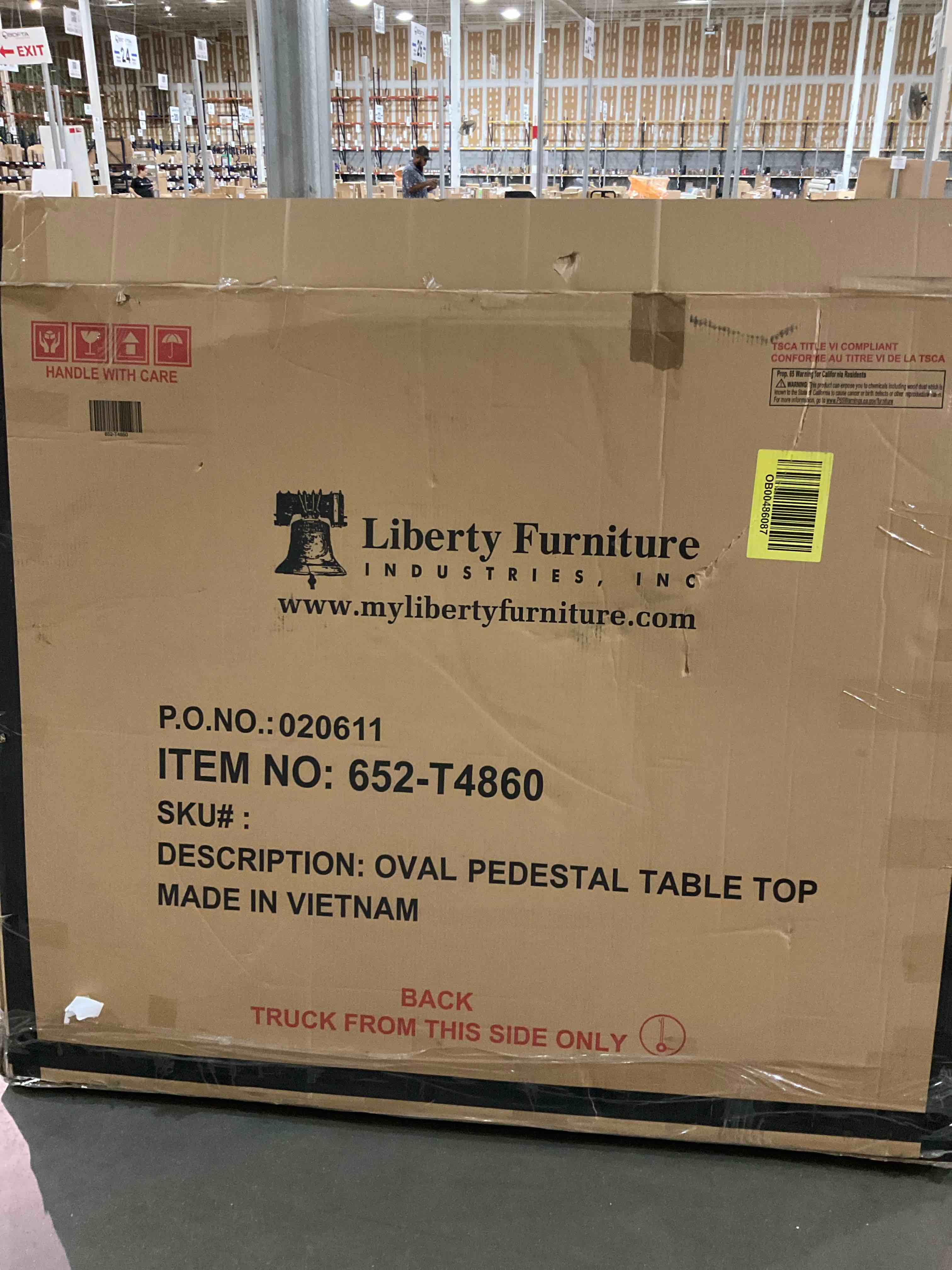 Oval Pedestal Table Top