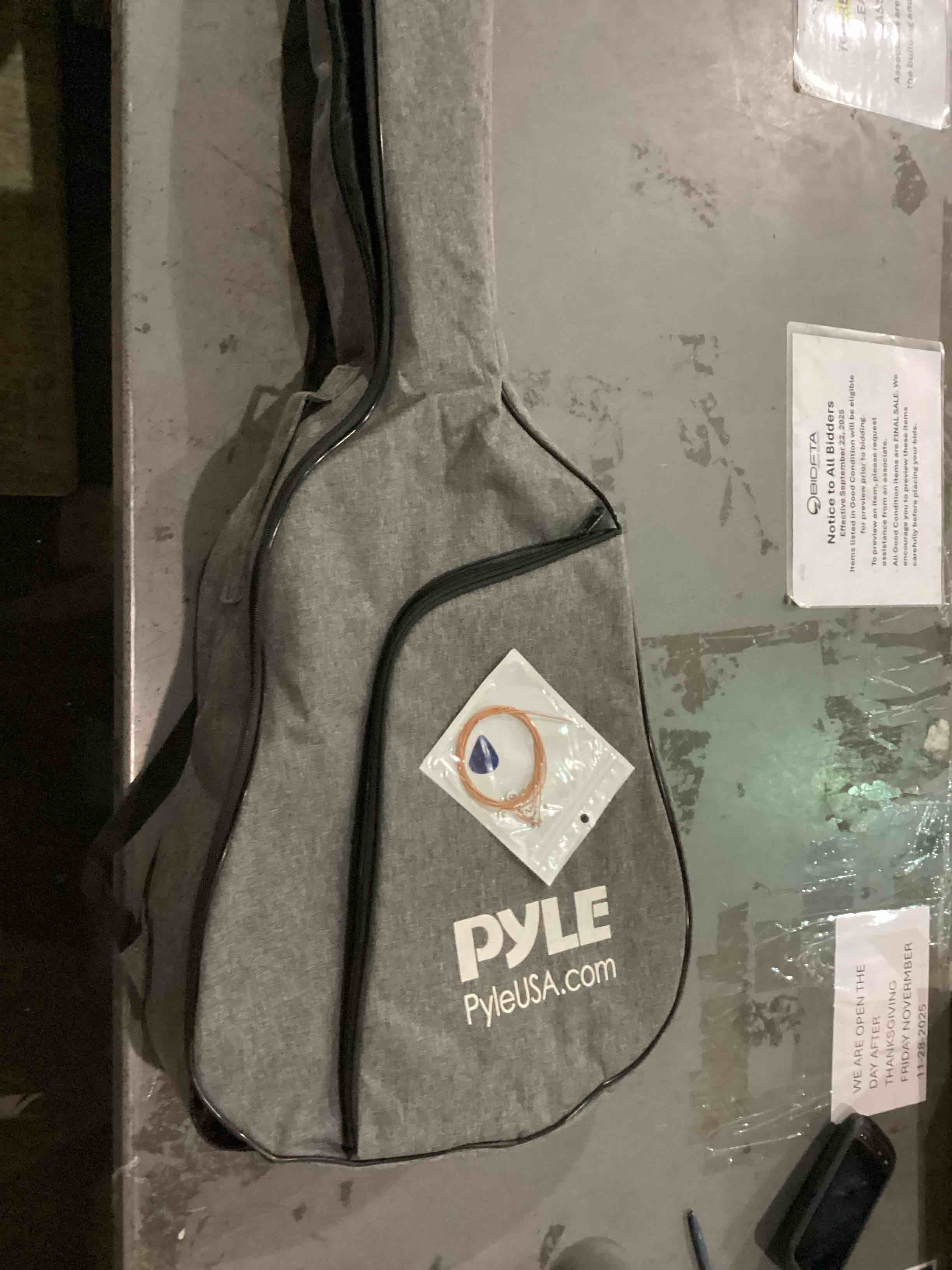 Guitar Bag with Strings, Pick, and Straps