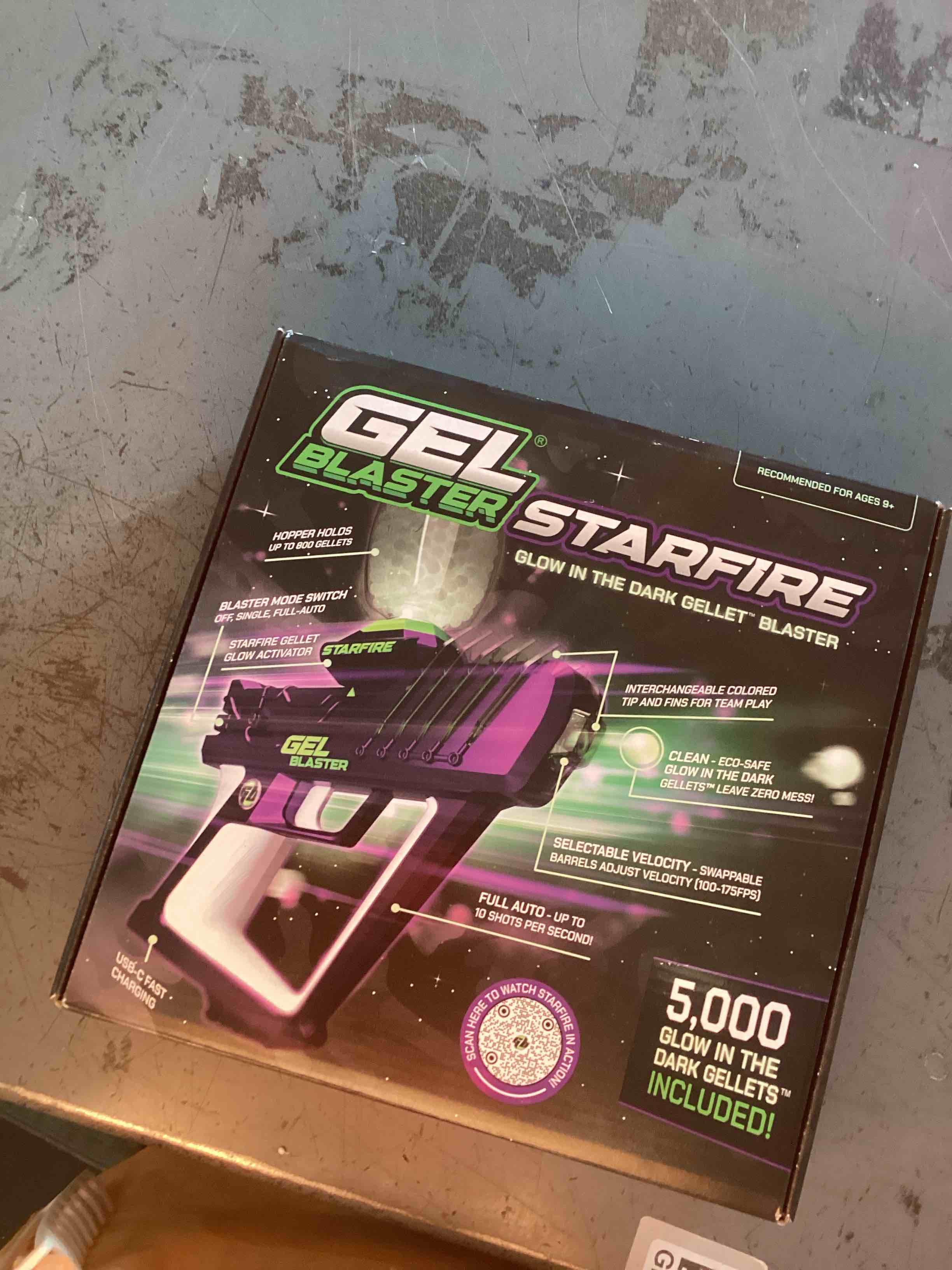 Condition photo showing As Is for Gel Blaster Starfire Glow-in-the-Dark Gellet Blaster with 5 000 Starfire Glow-in-the-Dark Gellets