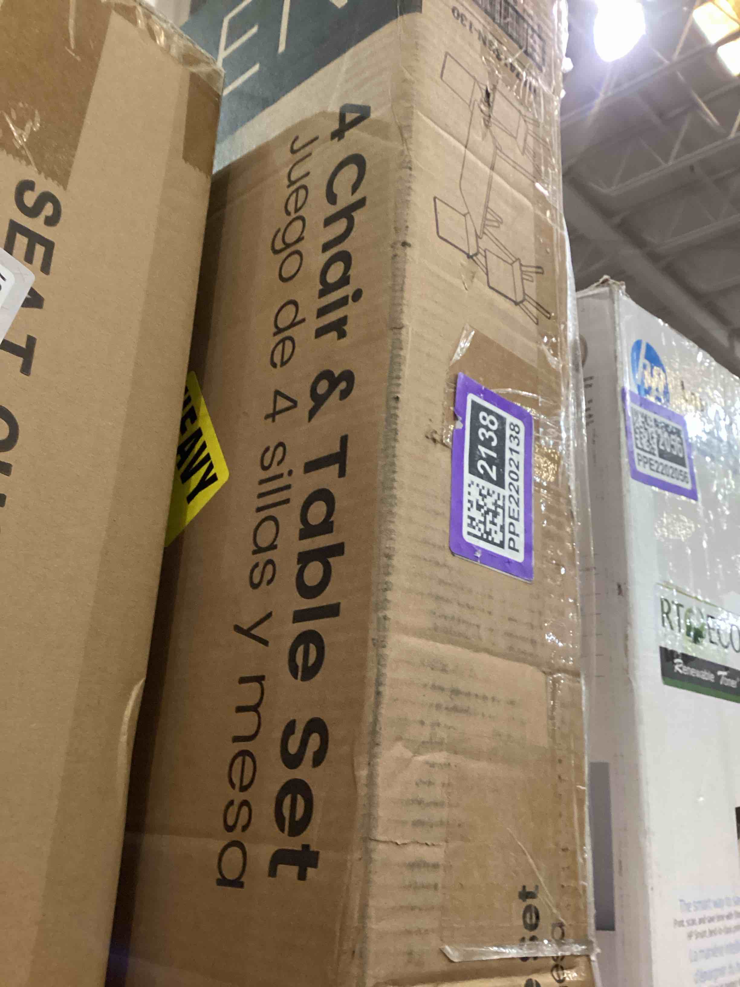 Condition photo showing As Is for 4 chair amd table set for child 