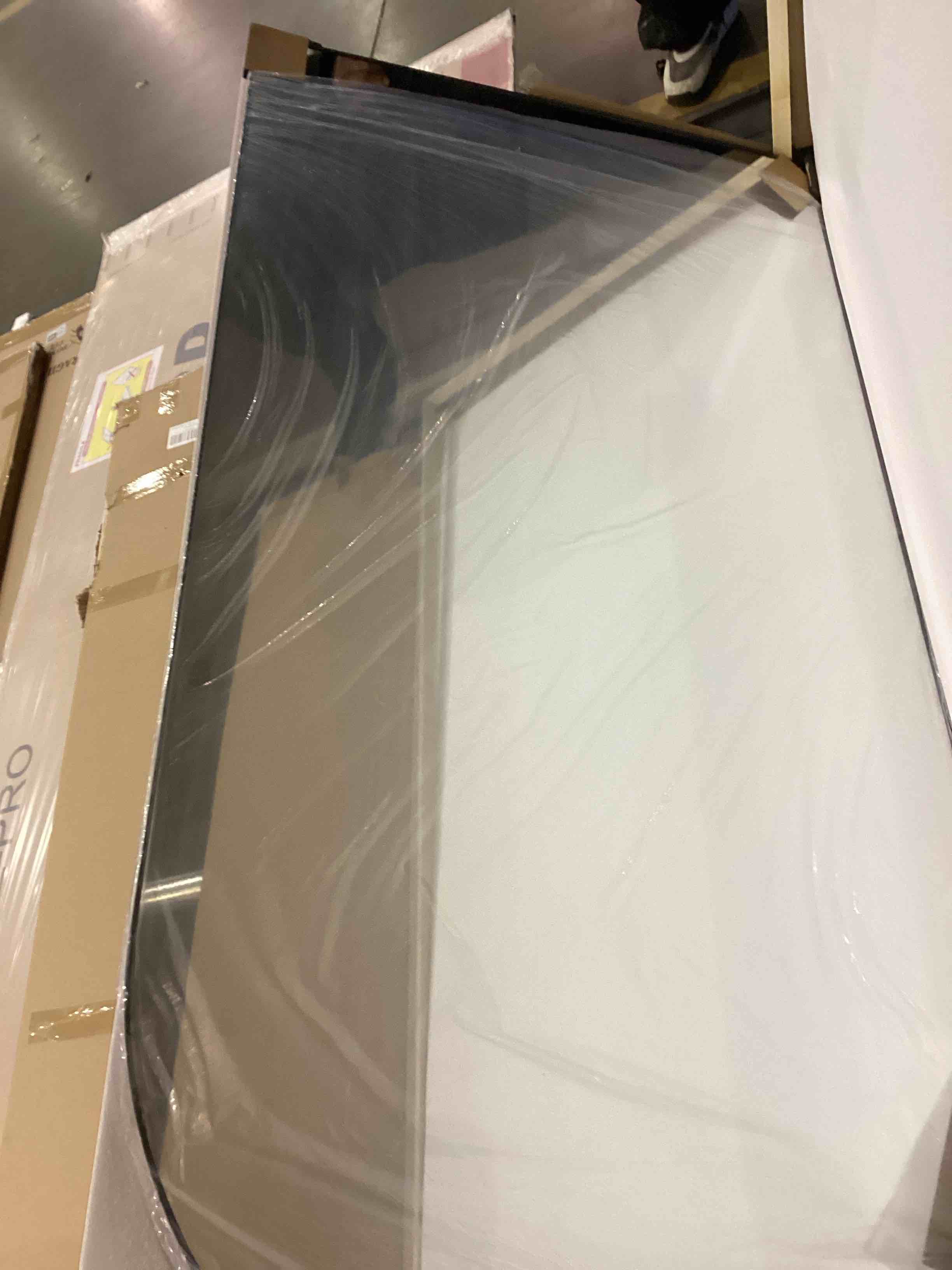 Full Length Mirror, 71"x28" Oversized Arched Mirror Large Standing Mirrors, Tall Mirrors Body Floor Mirror for Bedroom Living Room Aluminum Frame, Black