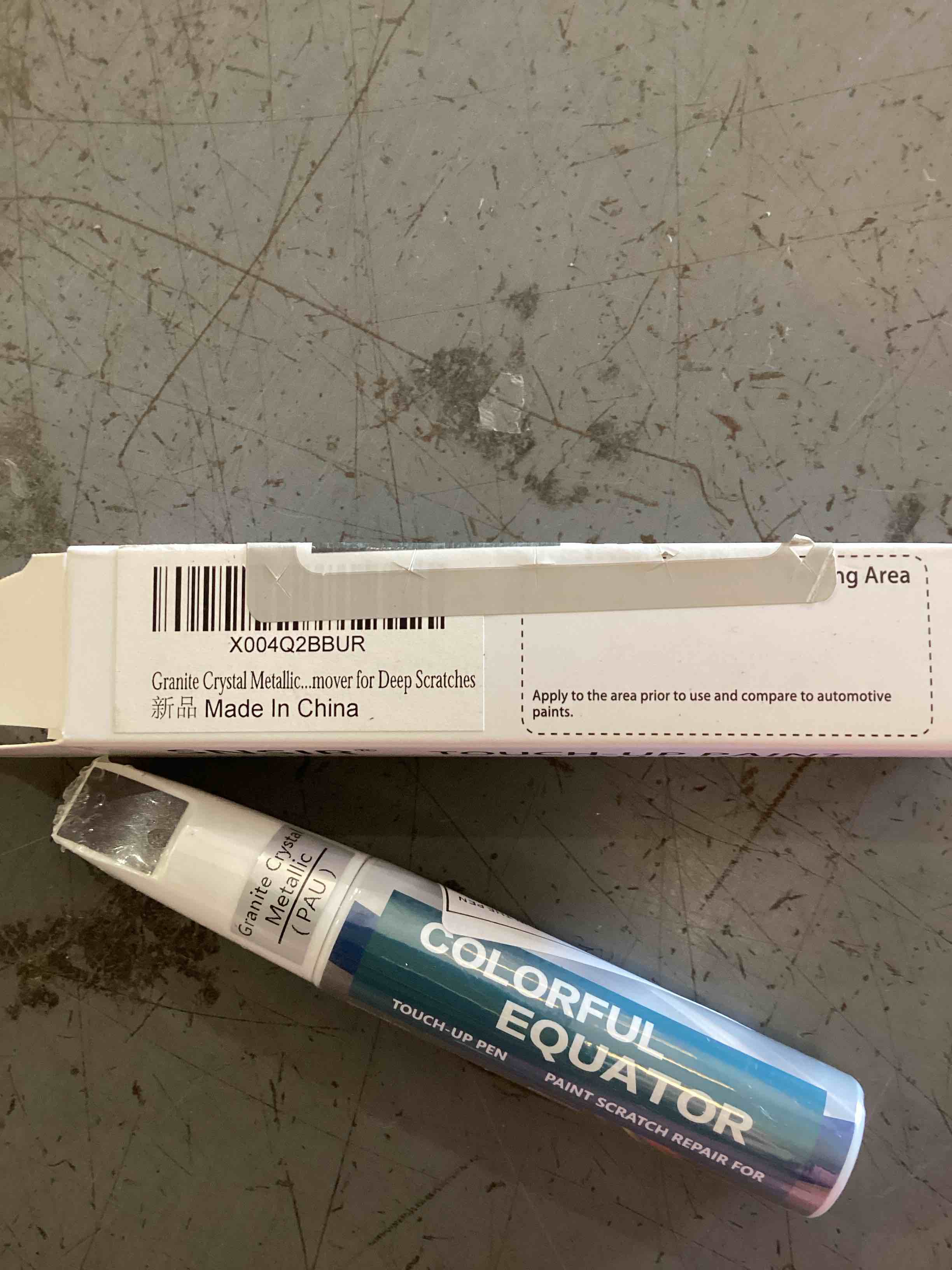 Condition photo showing New/Like New for Granite Crystal Metallic Tricoat Touch Up Paint for Toyota, Car Paint Pen Scratch Repair Two-In-One Touch Up Paint, Premium Car Scratch Remover for Deep Scratches