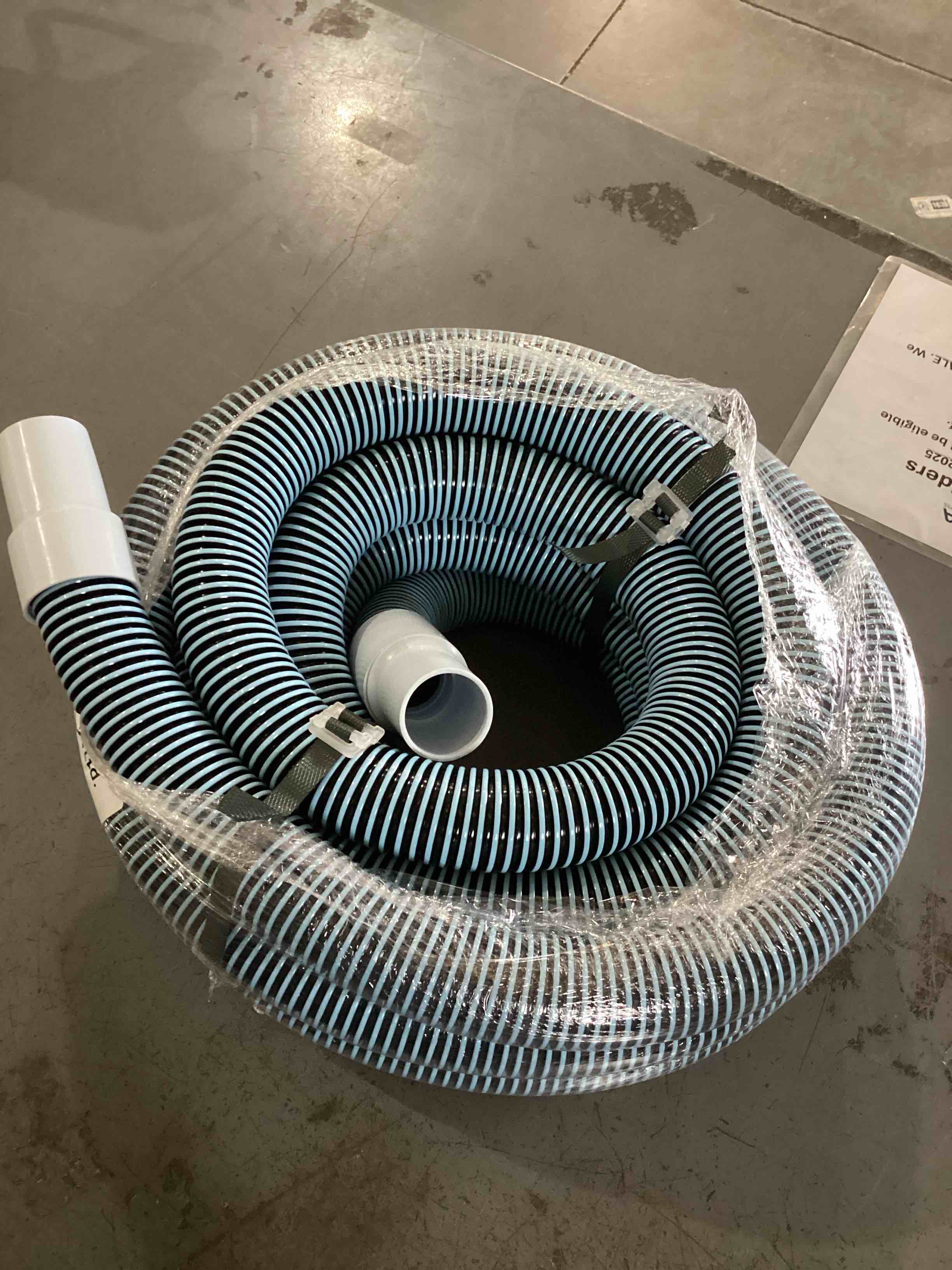 Condition photo showing Good Condition for Swimming Pool Vacuum Hose 1-1/2" x 25-Ft, Swivel Cuff Kinkproof Design, Made in USA, Connects to Vacuum Head, Skimmer, Filter Pump for Cleaning In Ground and Above Ground Pools