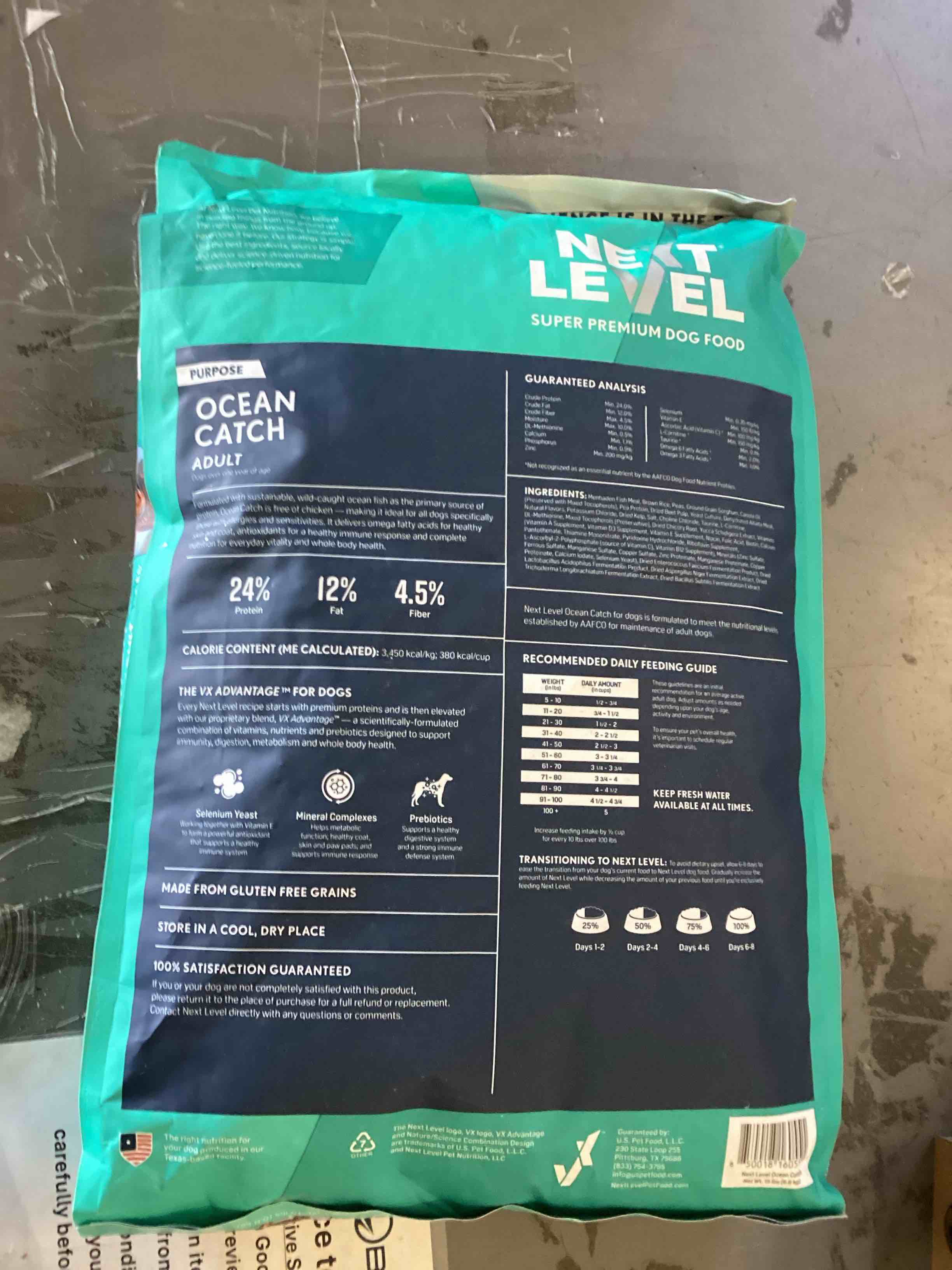 Next Level 111OC15 Ocean Fish Dog Food - 15 lbs