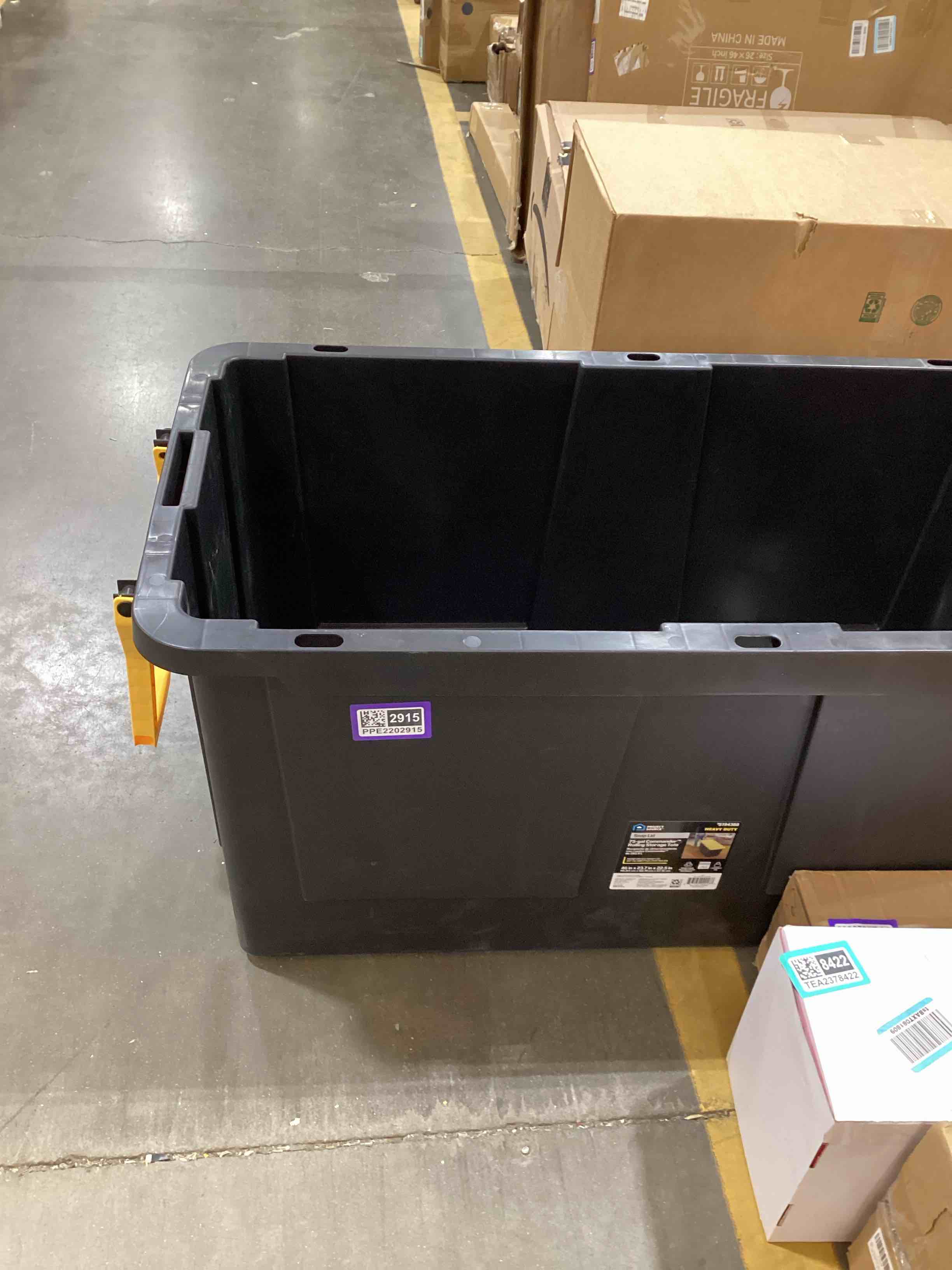 75gal commander rolling storage tote 