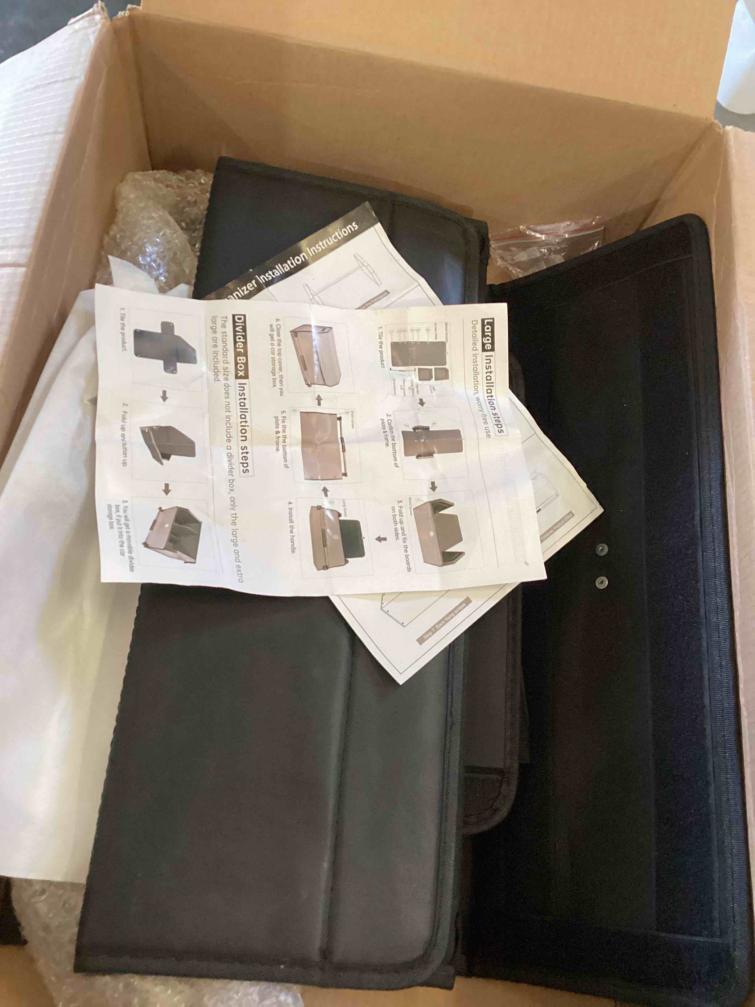 Condition photo showing As Is for K KNODEL Sturdy Car Trunk Organizer 