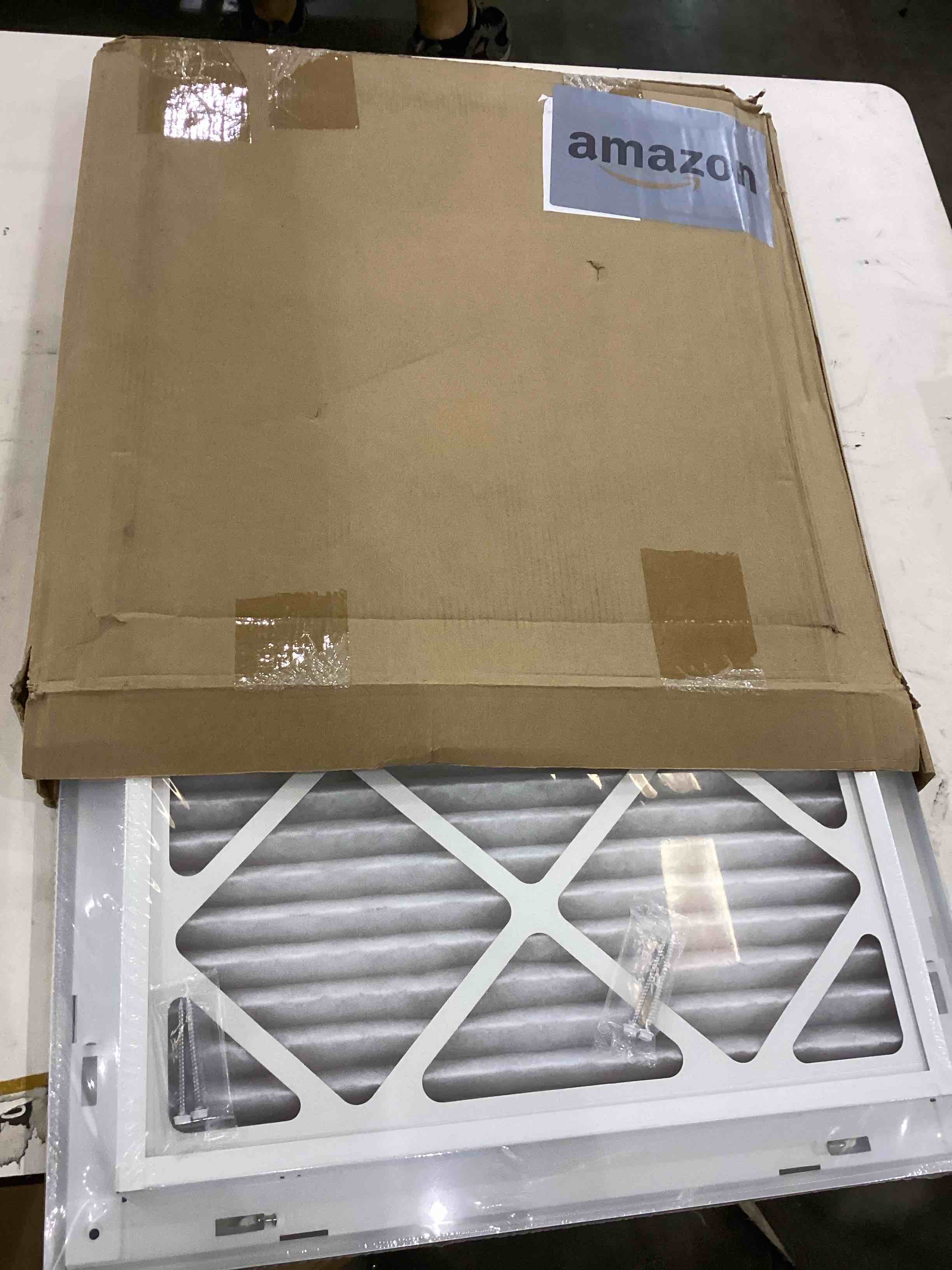 12" x 12" return air filter grille - filter included - easy plastic tabs for removable face/door - hvac vent duct cover - white [outer dimensions: 13.75w x 13.75h] 12 x 12