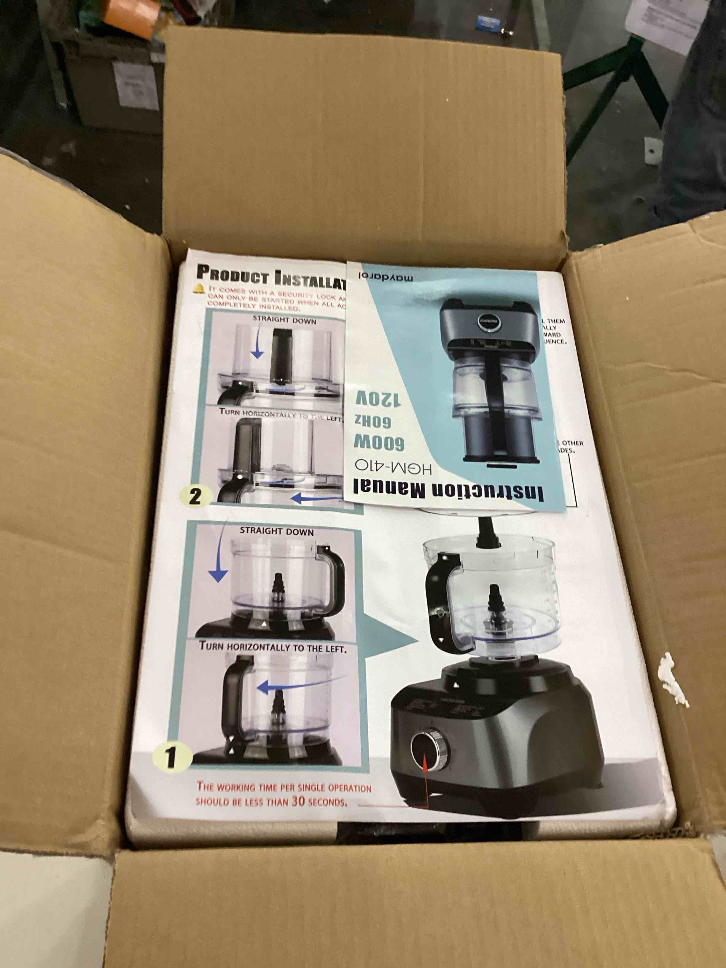 Maydarol 14 Cup Food Processor, French-Fry-Cutter, Blending, Mixing, Shredding, and Slicing, Meat an