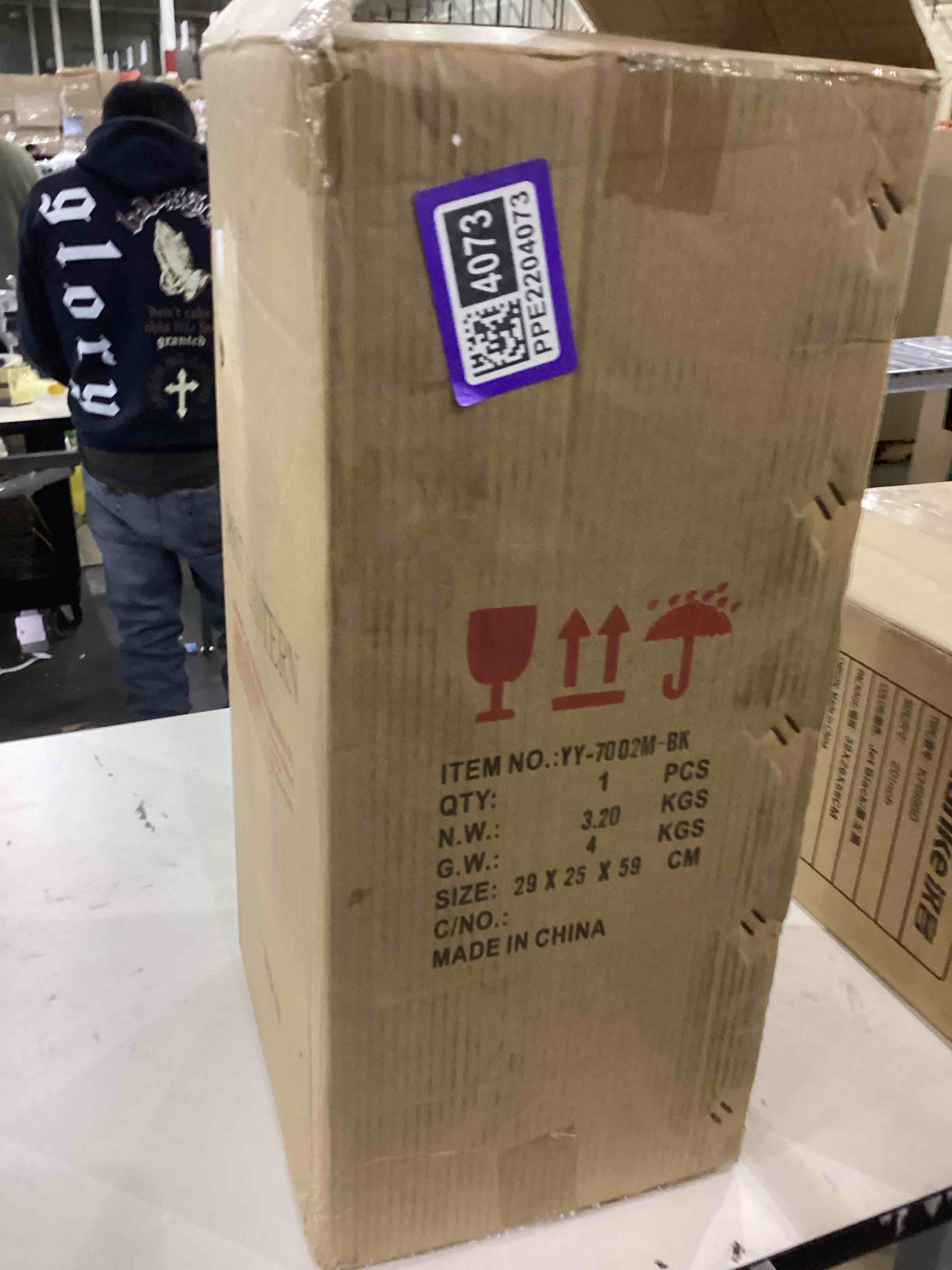 Outdoor Post Light Fixture, 21 Inch 2-Light Large Modern Exterior Post Lantern with Clear Glass, Bla