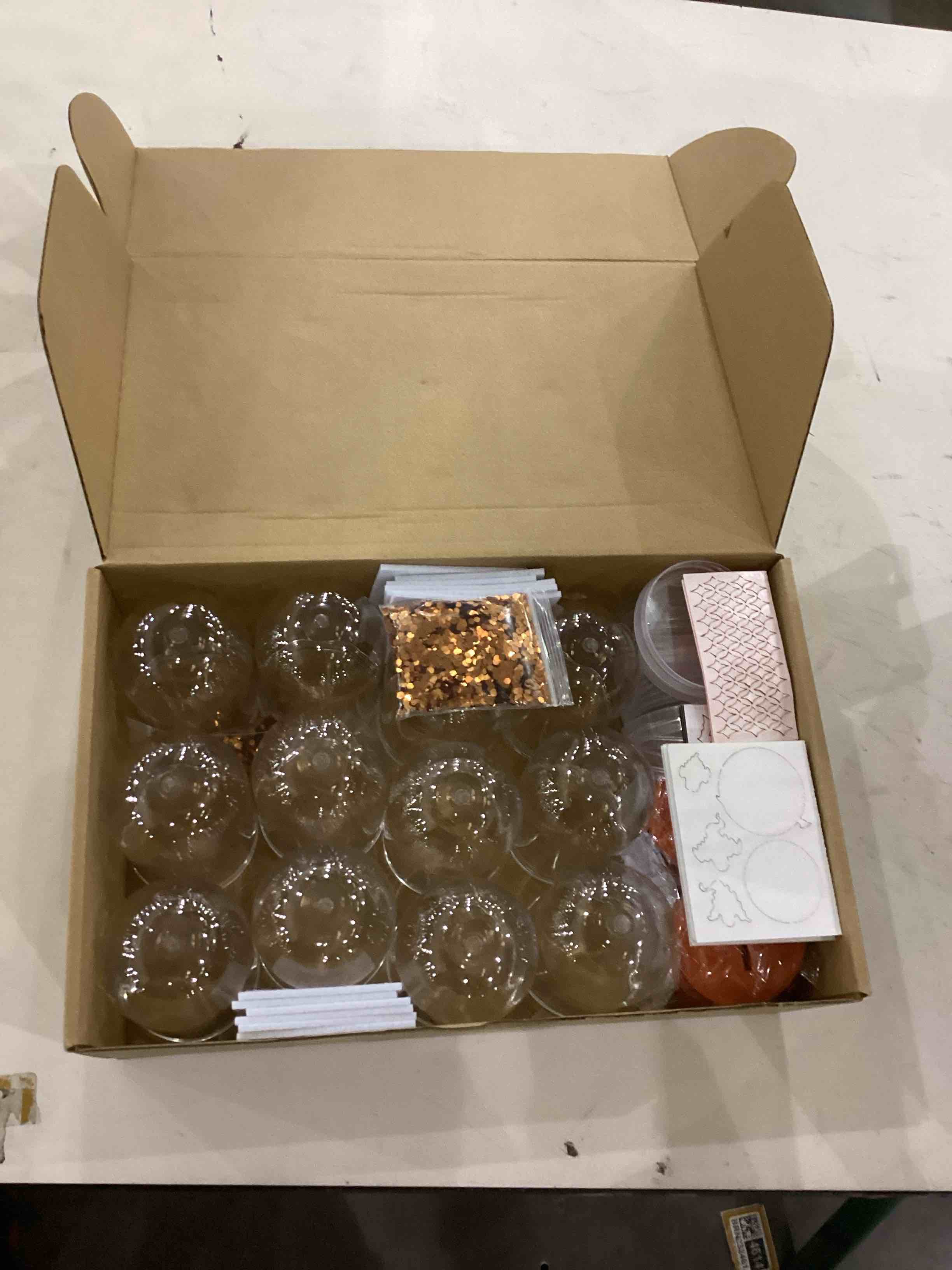 Shappy 12 Set Halloween Snow Globe Craft Kit DIY Make Your Own Plastic Glitter Snow Globes Making Kit for Halloween Home Activities Arts and Crafts