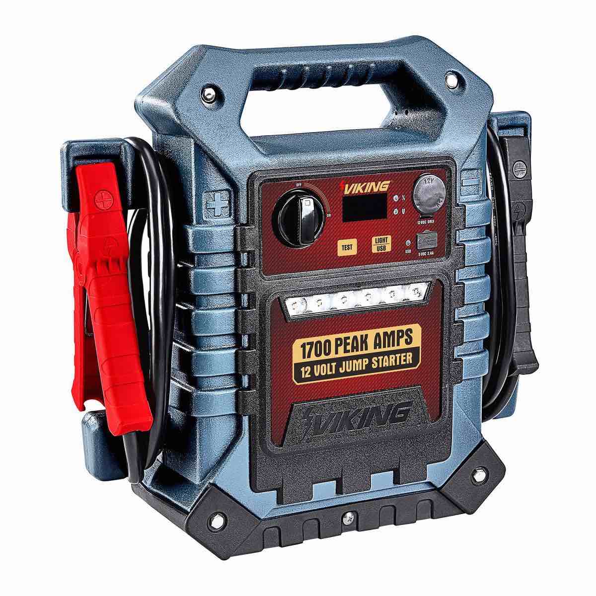 1700 Peak Amp Portable Car Battery VIKING 1700 Peak Amp Portable Car Battery Jump Starter and Power Pack