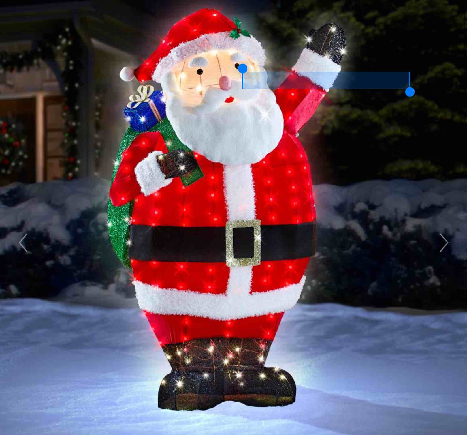 The 6' Magical Twinkling Santa
