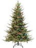 6.5Ft Prelit Aspen Fir Artificial Christmas Tree 400 Warm Lights Plug in 1111 Branch Tips Realistic Feel Tree Hinged Branch Xmas Indoor Outdoor Decor