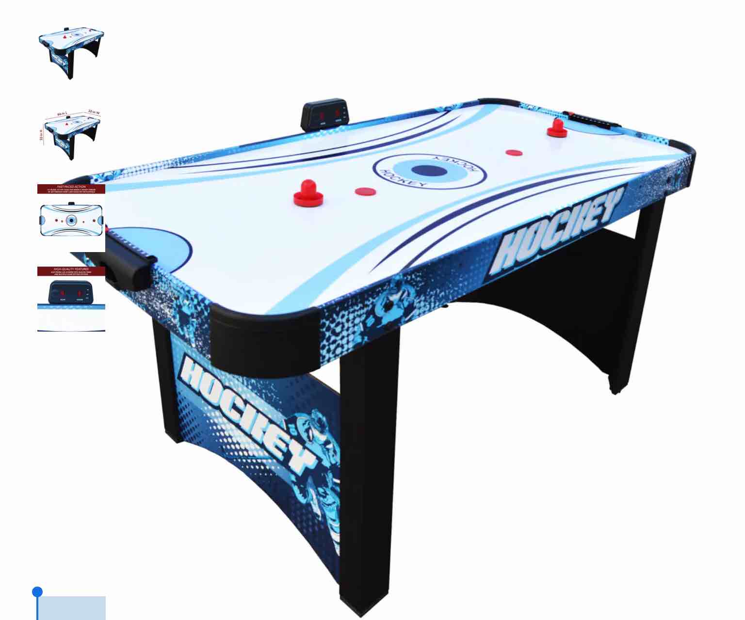 Enforcer 66-in Air Hockey Table with LED Scoring Enforcer 66-in Air Hockey Table with LED Scoring