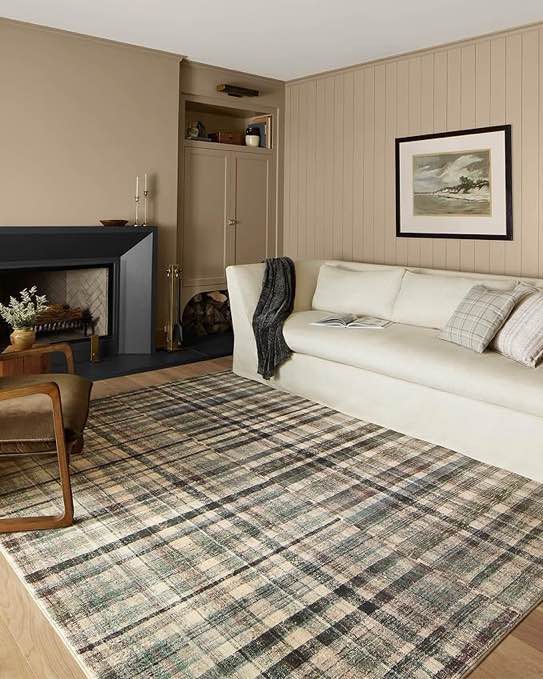 Loloi Chris Loves Julia Humphrey Collection HUM-03 Forest/Multi 7'-3'' x 9'-3'' .38" Pile Height, Area Rug feat. CloudPile