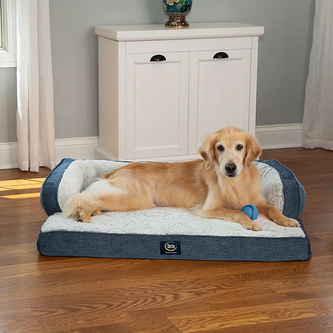 Serta XL Luxury Sleeper Sofa Pet Bed, 43" x 30" (Choose Your Color)