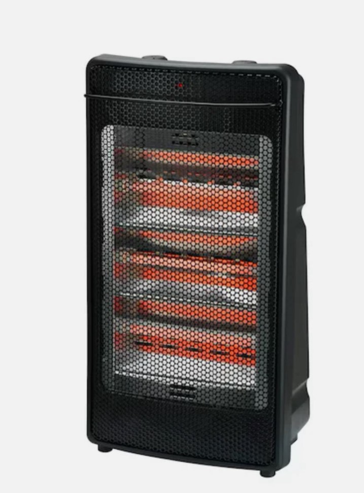 Utilitech Up to 1500-Watt Infrared Quartz Tower Indoor Electric Space Heater with Thermostat