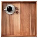 Decent Vrvege Large Square Wood Serving Tray (Dia 20" Square ...