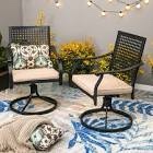 Argyri Powder-coated Steel Outdoor Dining Armchair