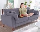 (incomplete only 1 box) sofa color gray 