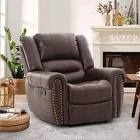 Chemika 40.9'' W Classic Super Soft Padding And Oversize Manual Recliner With Rivets