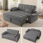 (incomplete box 2 of 2 ) Sofa Base Part For Multifunctional Sleeper Sofa Bed Grey  model CHHK00056-SSB017-2L0A2