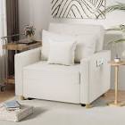 sleeper chair. sofa color white (incomplete box 1 of 2) 