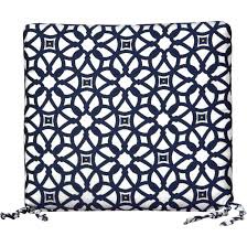 cushion patio  sunbrella blue and white set 2 pieces 