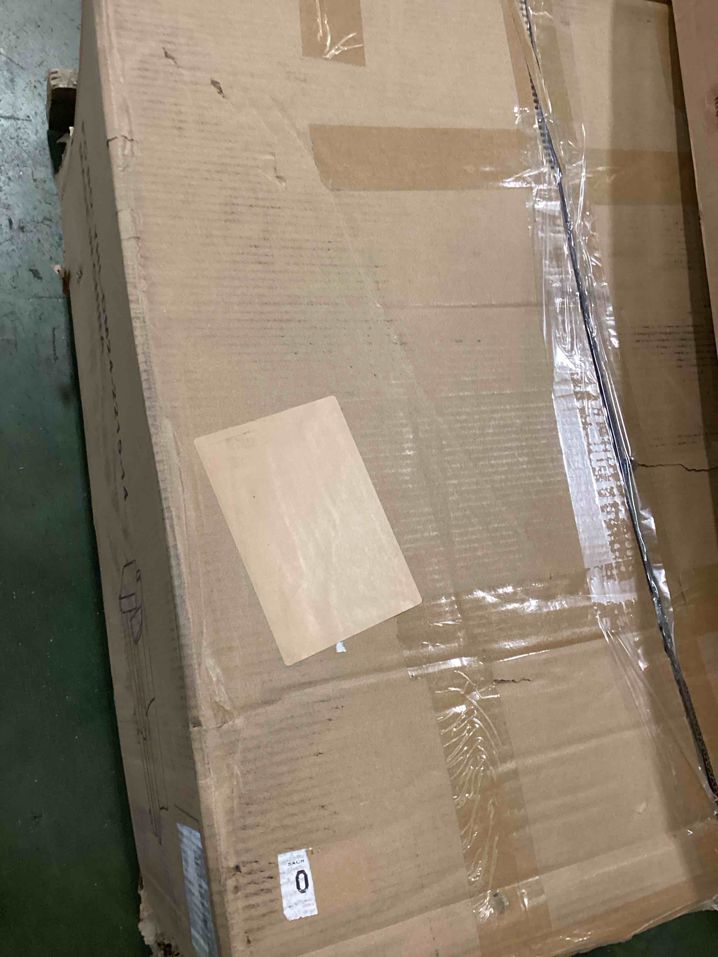 Condition photo showing Good Condition for (Incomplete, only 1 box) Upholstered Chaise Sectional Body Fabric: Gray Corduroy