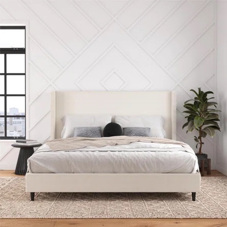 (Incomplete Box 1 of 2) Wade Logan Birzer Upholstered Bed King
