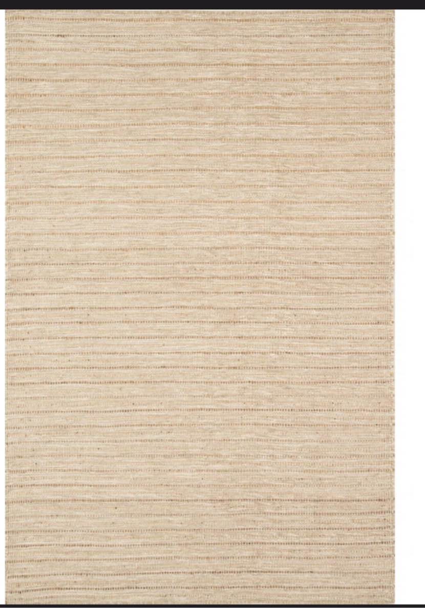 Ginnie Striped Handwoven Flatweave Jute/Sisal/Wool Beige Area Rug Rug Size: Square 8'