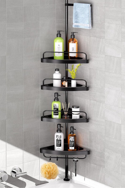 corner shower caddy SCT01 Tension Pole Shower Caddy