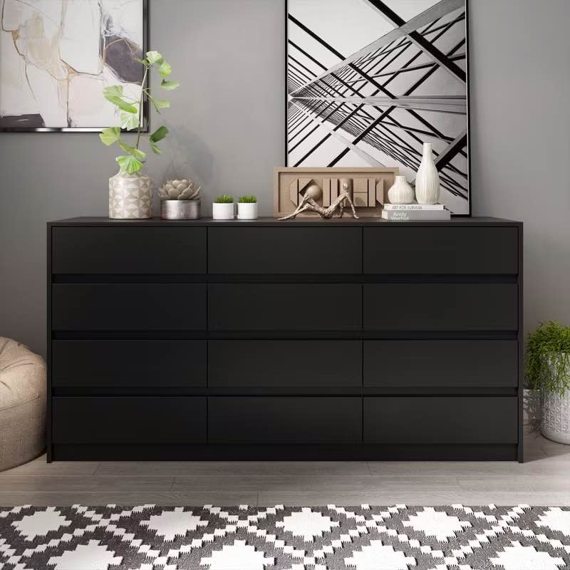 Famapy Modern 12-Drawers Dresser Sleek Chest of Drawers