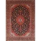 Antique Azerbaijan Navy Lamb's Wool Area Rug 24 x 58