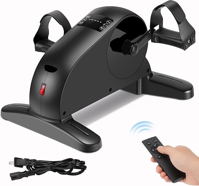 Electric Pedal Exercicser Mini Motorized Exercise Bike for Leg and Arm Low Impact Exercise