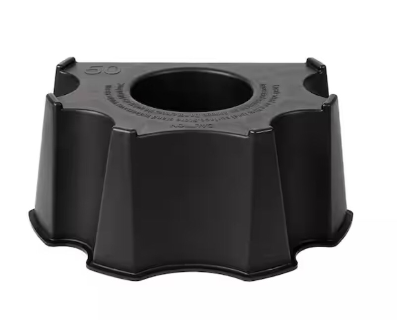 RTS Home Accents 50 Gal. Rain Collection Accessory Barrel Black Stand