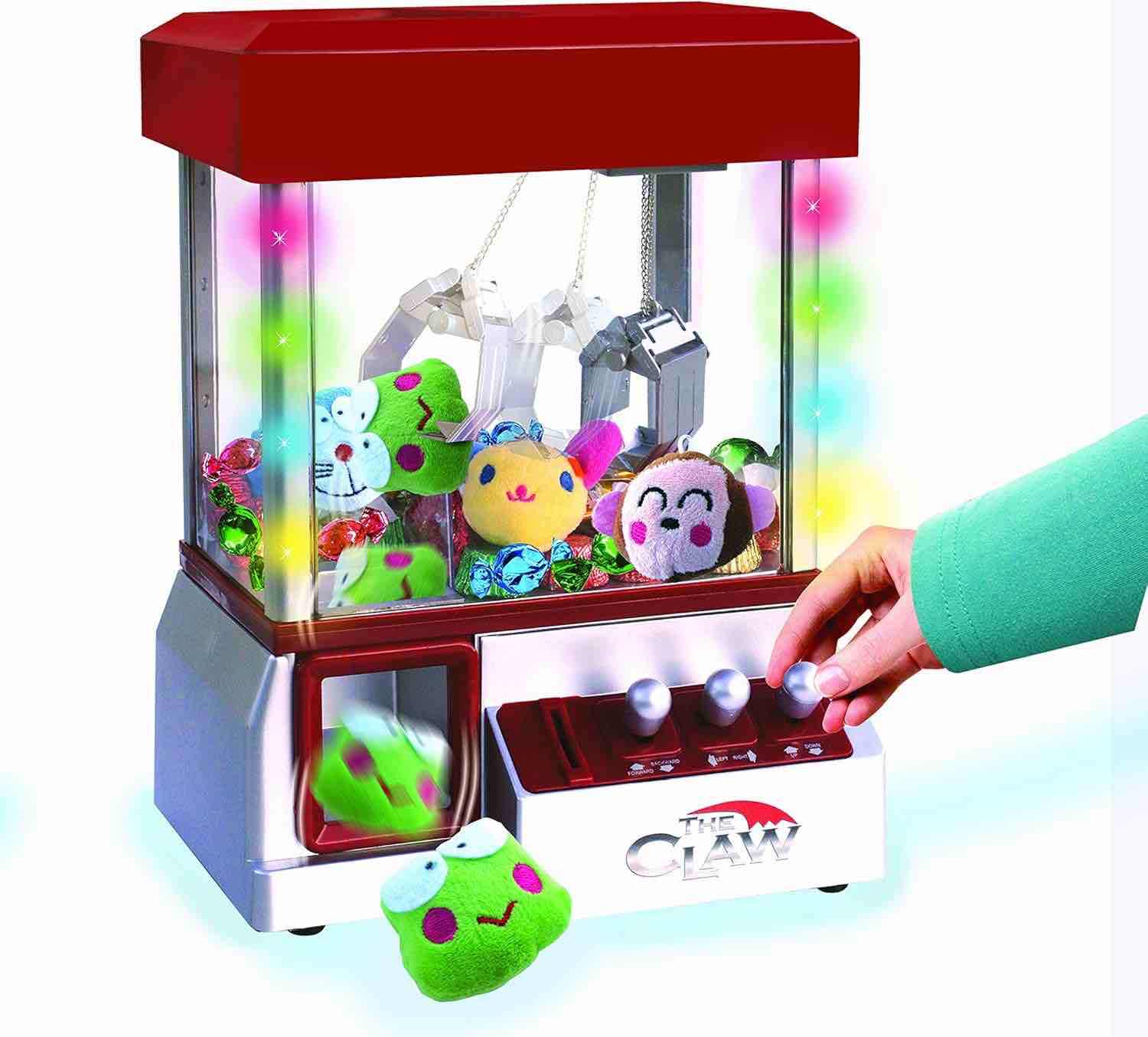 The Claw Toy Grabber Machine with Flashing lights & Sounds and Animal Plush - Features Electronic Claw Toy Grabber Machine, Animation, 4 Animal Plush & Authentic Arcade Sounds for Exciting Play