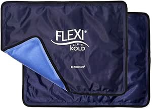 2 FlexiKold Gel Ice Packs (Standard Large: 10.5 x 14.5 ) - Reusable Cold Pack for Injuries for Back Pain Relief Migraine Relief Pad After Surgery Postpartum Headache Shoulder - 6300-COLD 2PK