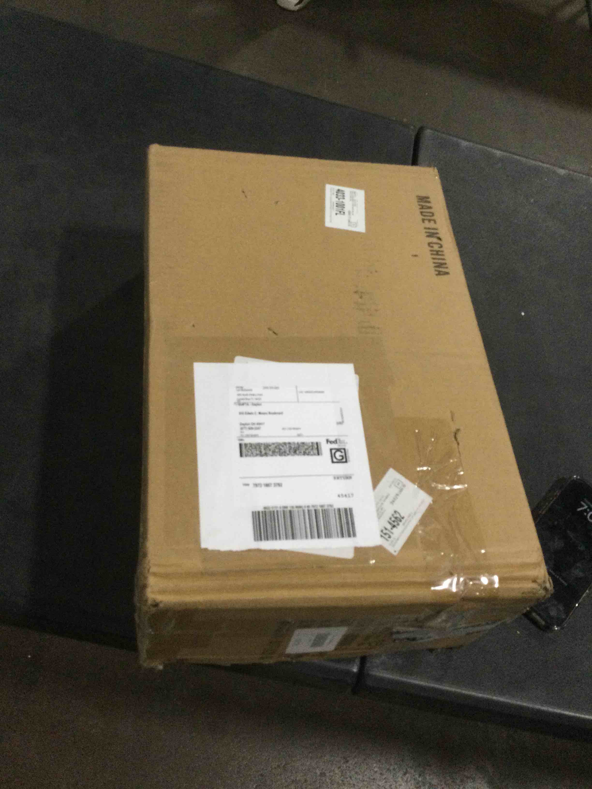 Condition photo showing Good Condition for Delmis 3 - Light Kitchen Island Pendant Rustic Linear Chandelier with Clear Glass Shades