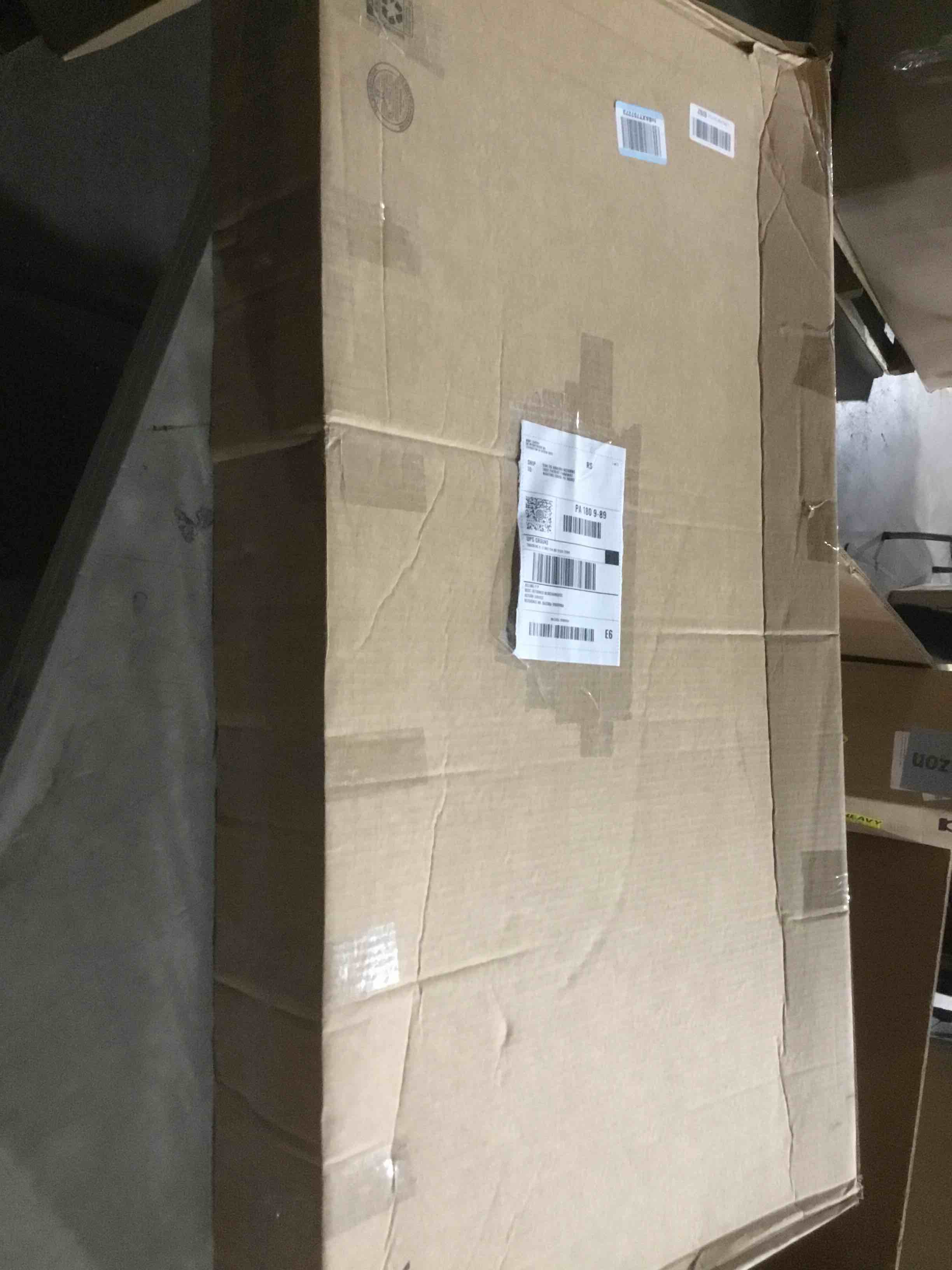 TRIXIE Freestanding Pet Gate with Pet Door, Wood and Wire, Adjustable Width, 22.5 in Height, White