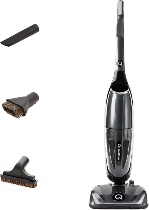Quantum X Upright Water Filter Vacuum — The Best Bagless Household Vac Cleaner with Water & MicroSilver Filtration to Clean Wet & Dry Messes - Pet, Dog Hair & Toddler Spills on Carpet & Hardwood Floor