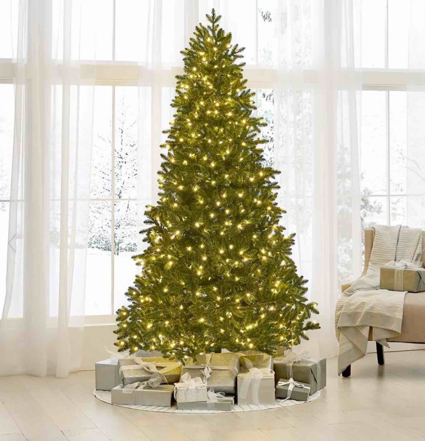 the world's best prelit noble fir (incandescent lights)